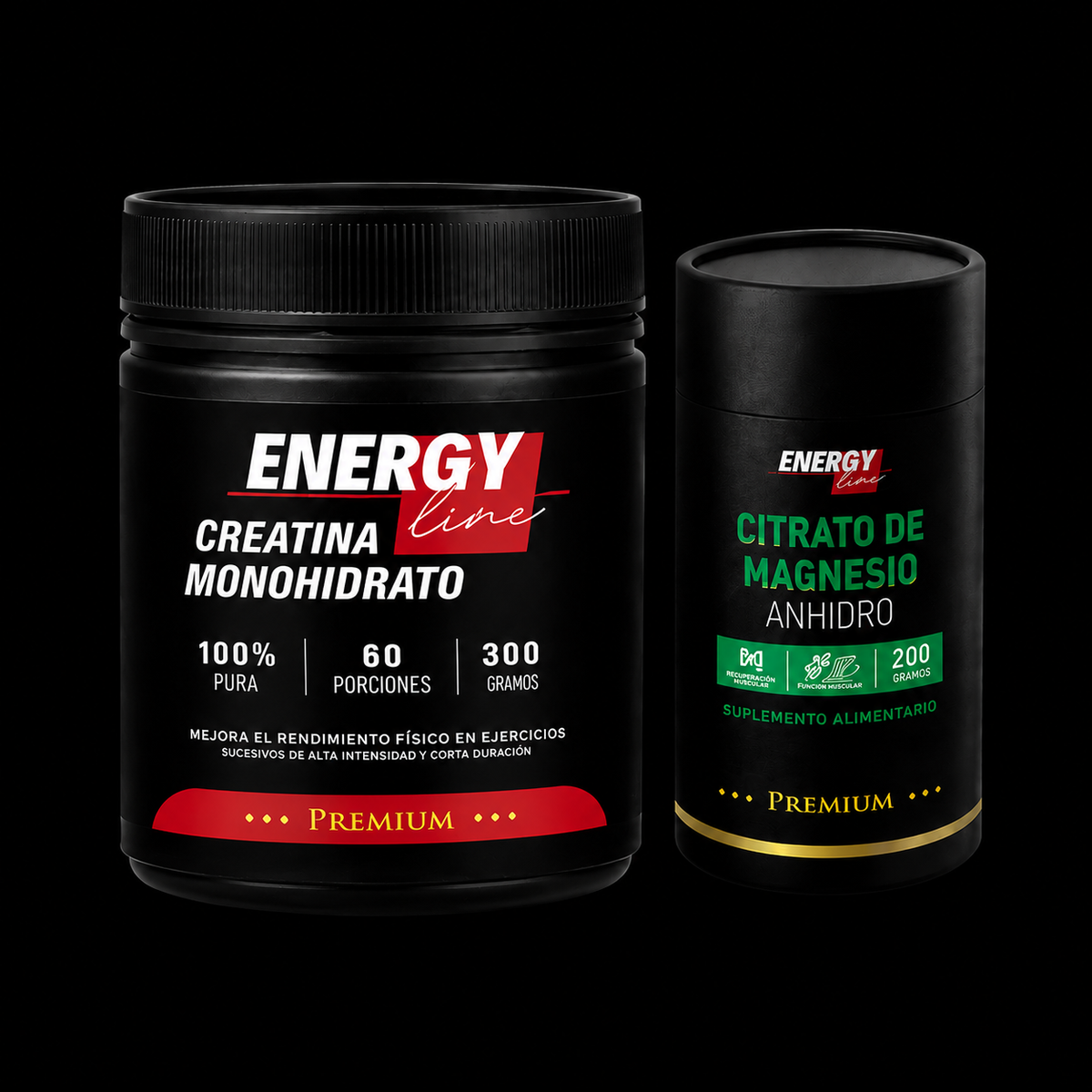 Creatina 300gr + Citrato de Magnesio 90caps