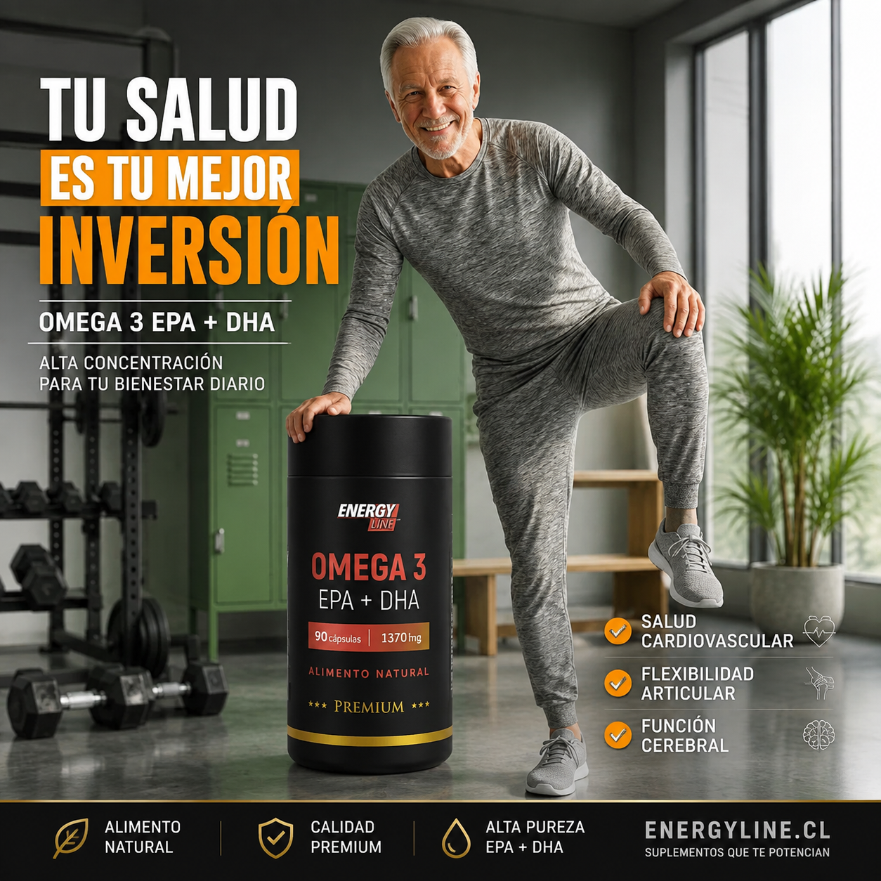 Omega 3 epa + dha 60caps.