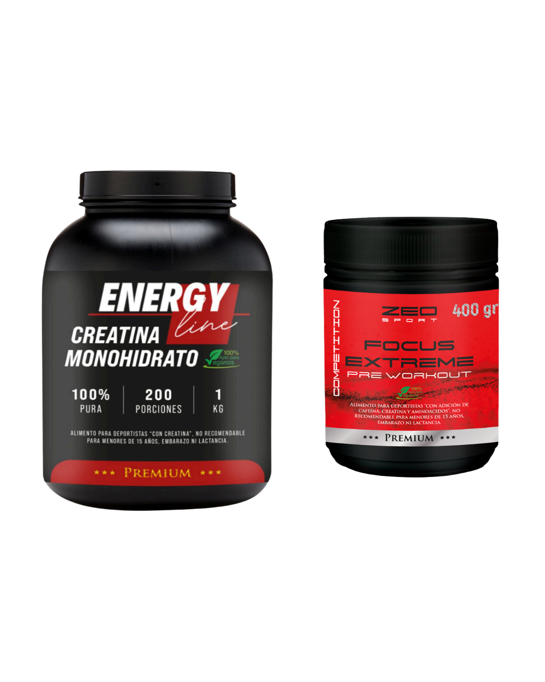 Creatina 1Kg + Pre-Workout 30sv