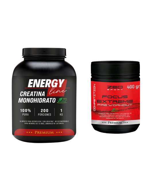 Creatina 1Kg + Pre-Workout 30sv