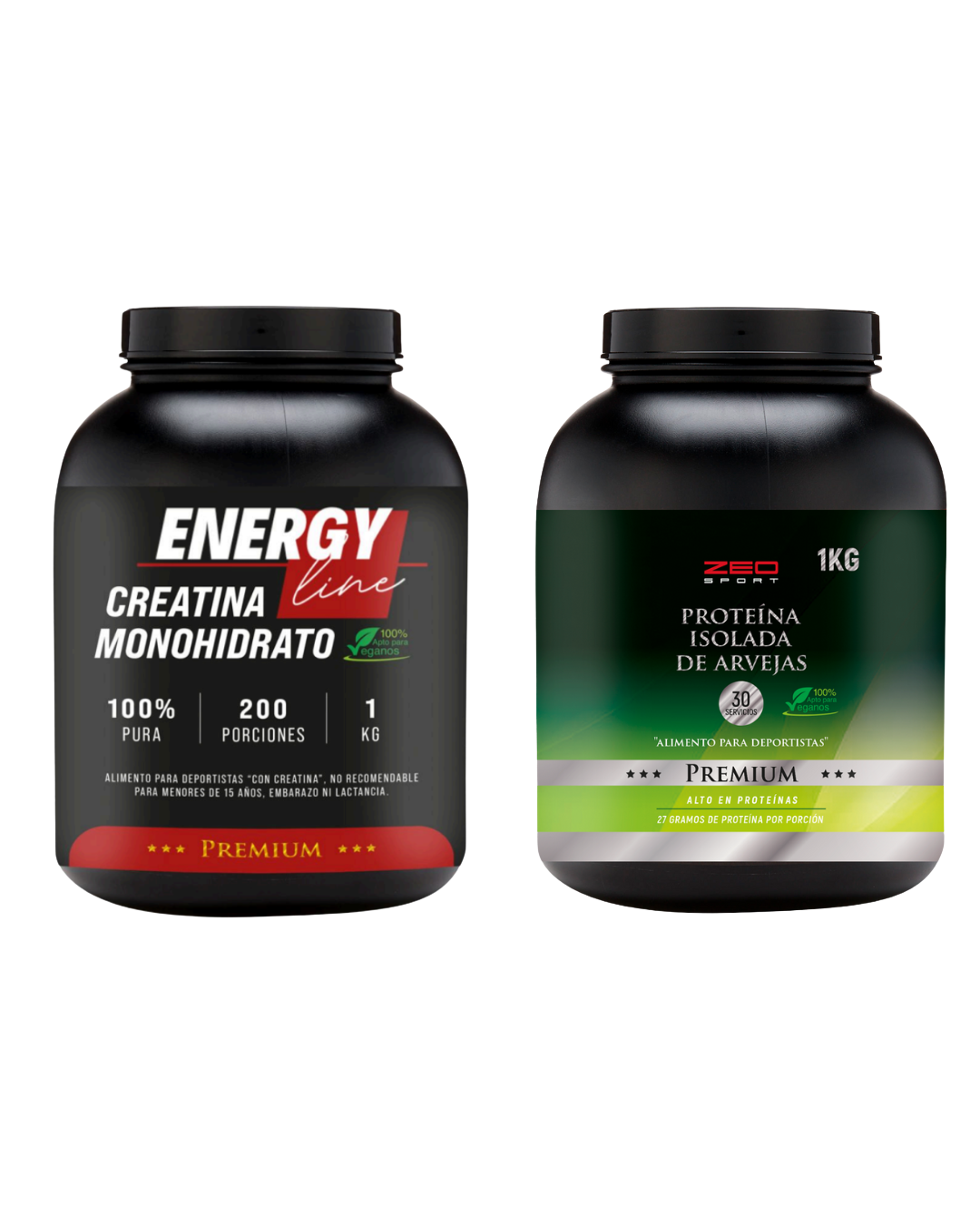 Creatina 1Kg + Proteína 1kg