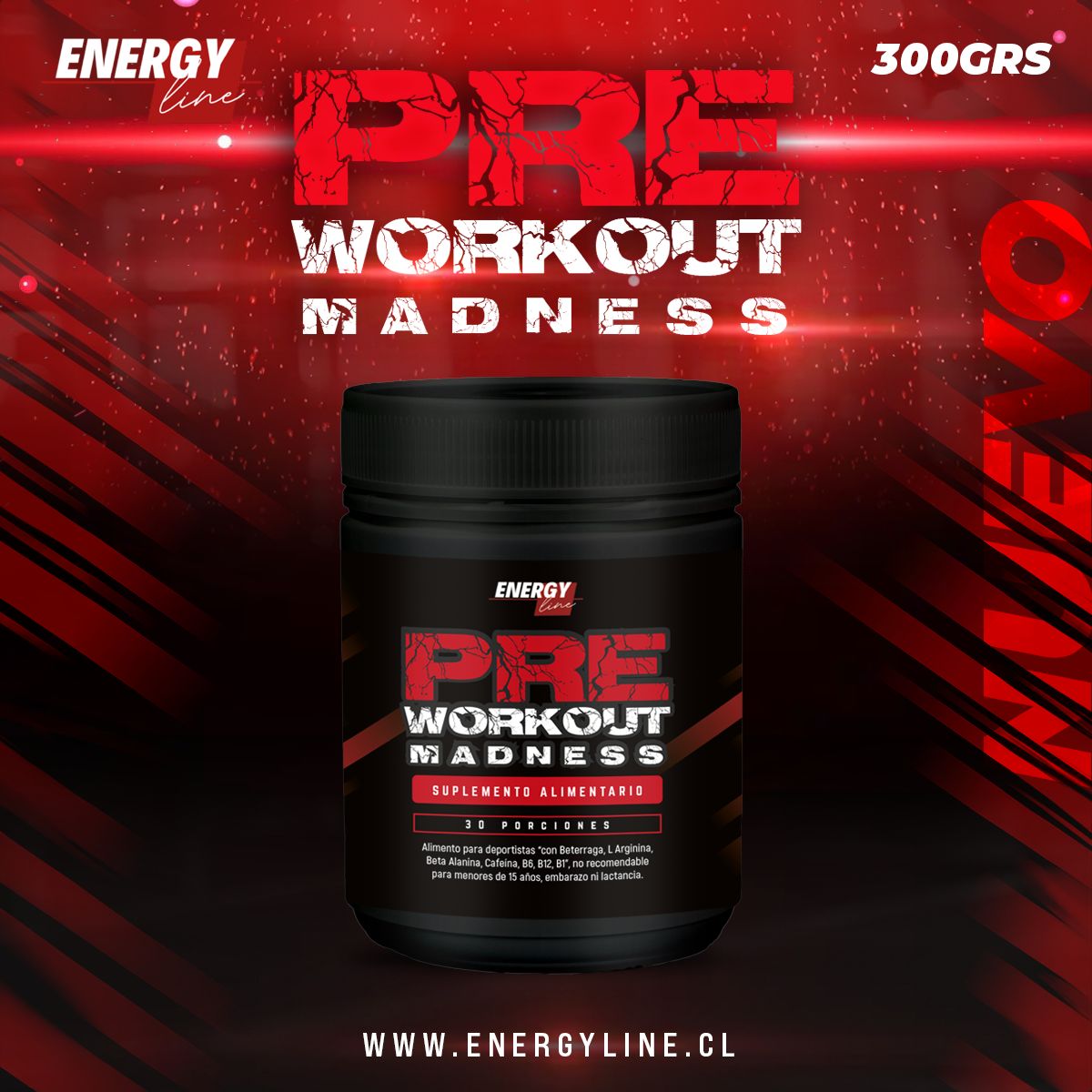 Pre Workout MADNESS 300g