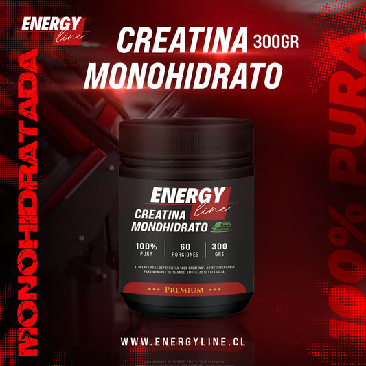 Creatina 300gr Monohidratada Energy Line