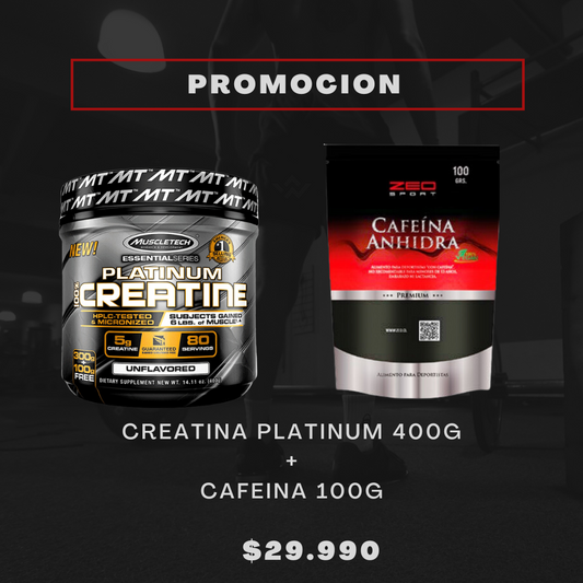 Creatina 400g+Cafeina 100g