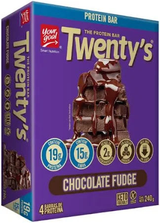 Pack 4 Barras Twenty ́s Chocolate Fudge, 60 g